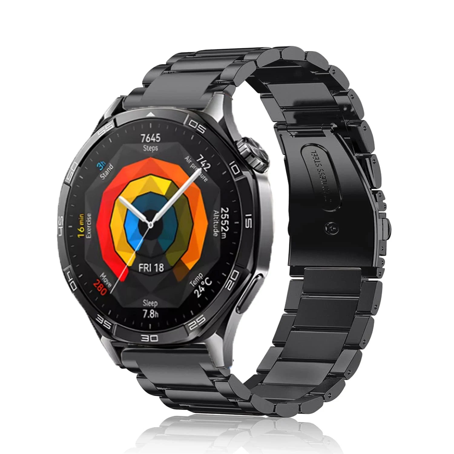 For Huawei Watch GT5 46mm Metal Strap Business Bracelet 22mm For Huawei Watch GT 46mm/GT2e/GT3 46mm Stainless Steel Watchband