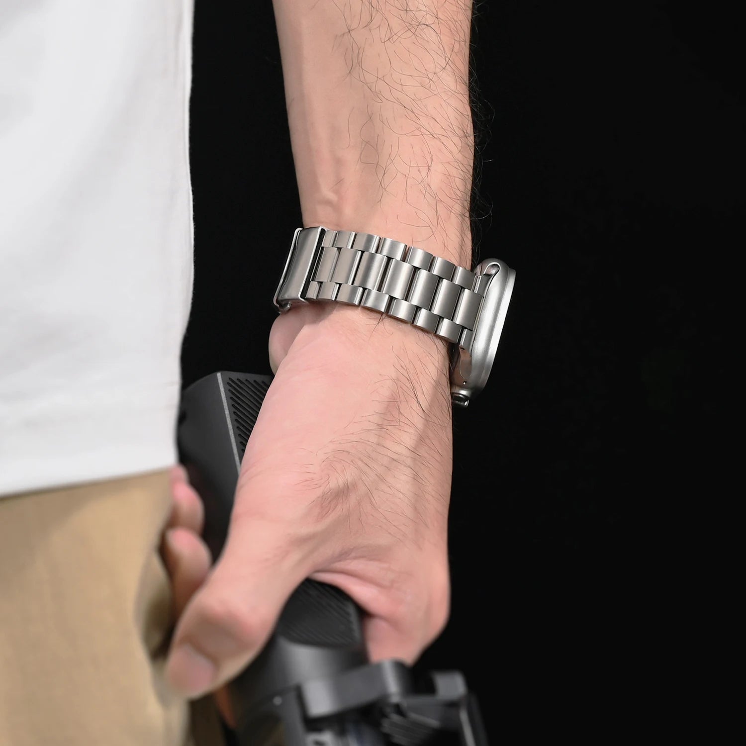 Stainless Steel Band For Apple Watch Ultra 49mm Men Business Bracelet For iWatch 10 9 8 SE Ultra 42 45 44 46mm Watchband Correa