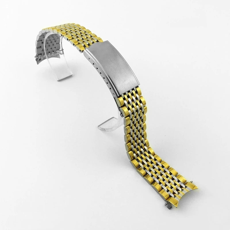 18mm 19mm 20mm Metal Strap for Omega for Seamaster Nine Beads Watchband Stainless Steel Bracelet Wristband Watch Accessories