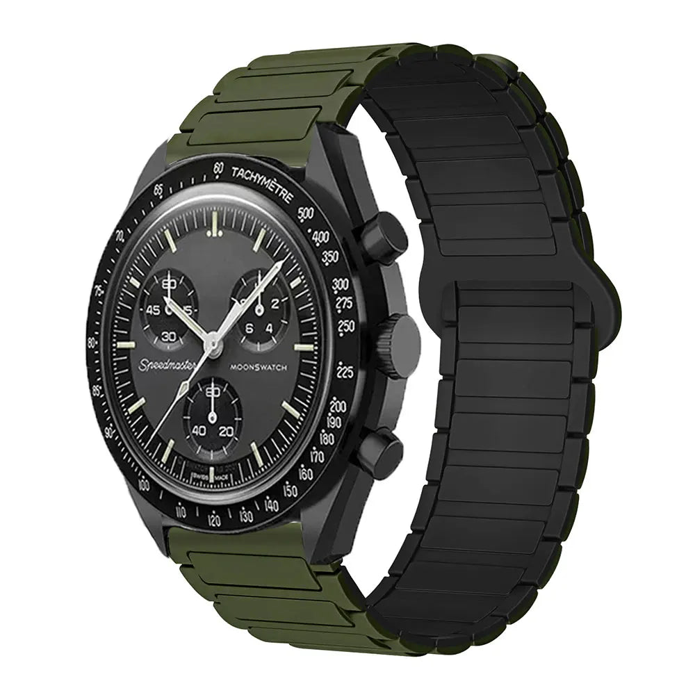 20mm Strap For Omega X Swatch Joint MoonSwatch Band Magnetic Loop Silicone Bracelet For Amazfit GTS4 Watch7 6 5 4 40/44mm Correa