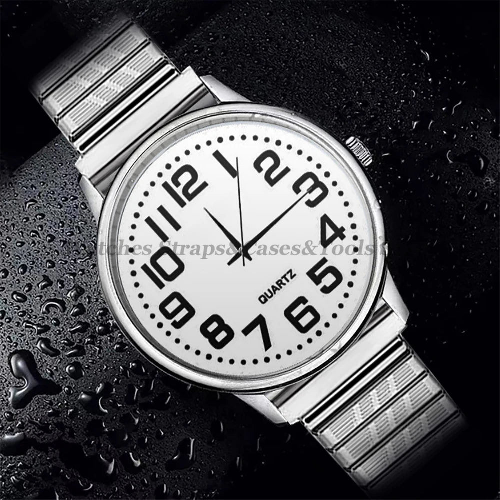 12/14/16/18/20mm Metal Elastic Watch Strap Stretch Expansion Stainless Steel Watch Band Men Women Wristband Accessories Bracelet