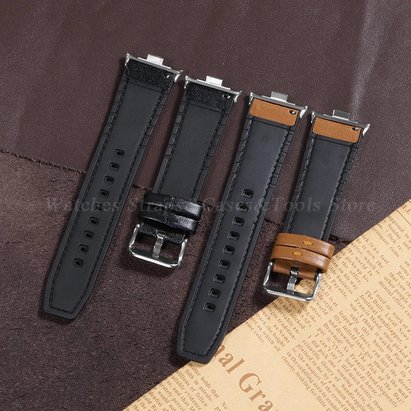 Leather Watch Bracelet for Redmi Watch 4 Wrist Strap for Xiaomi Mi band 8 pro Watchband for Smart Watch Sports Strap Accessoeies