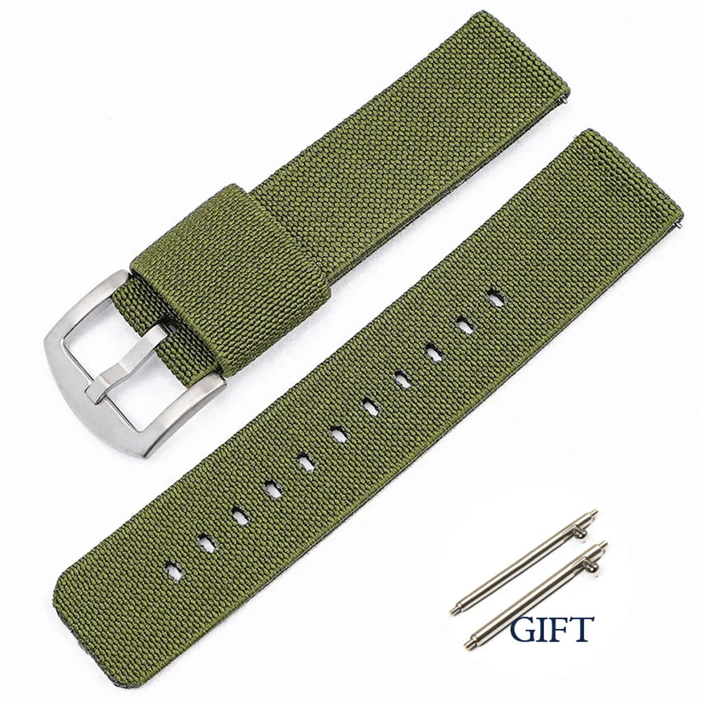 Elastic Strap for Seiko SKX007 Nylon Watch Band for Rolex for Tudor Military 18/20/22/24mm Wristband Military Quick Release Belt