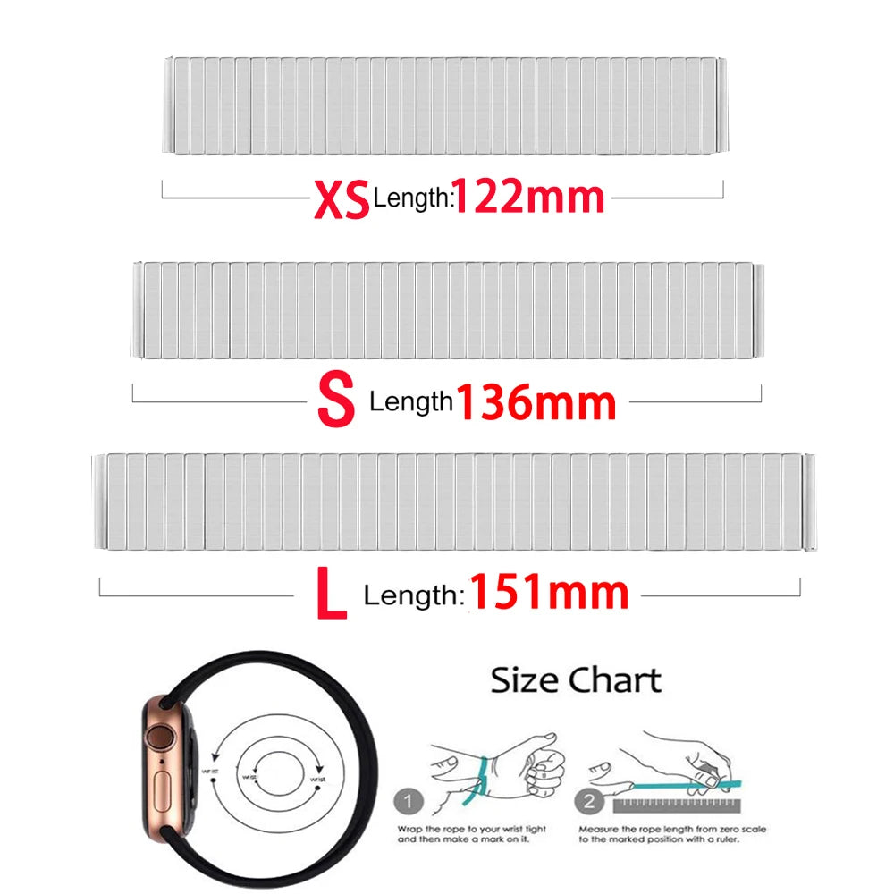 Metal Stainless Steel Elastic Stretch Watchband Expansion Strap for Huawei Watch GT2/3 Bracelet Accessories 14 16 18 20mm 22mm