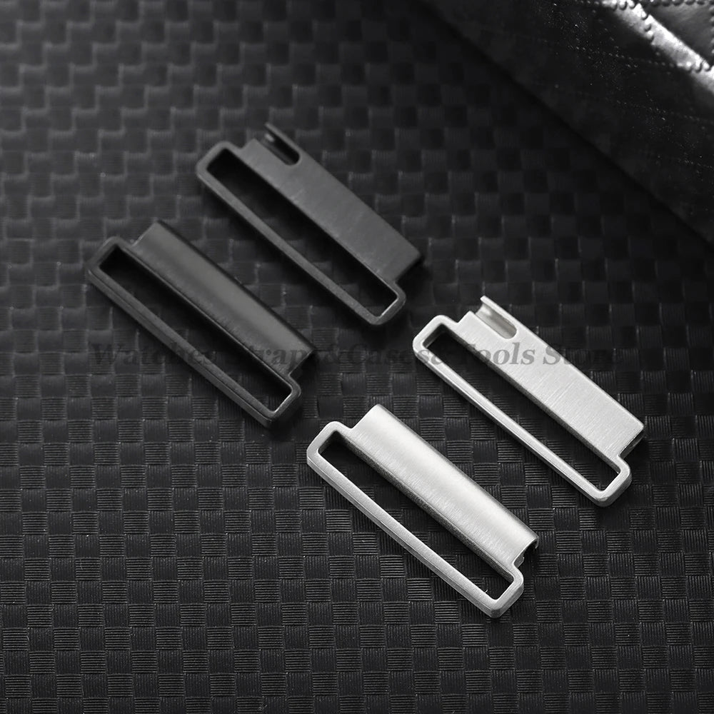 1 Pair Stainless Steel Watch Connector 20mm to 22mm 22mm to 24mm Quick Release Metal Adapter for Nylon Strap Watch Accessories