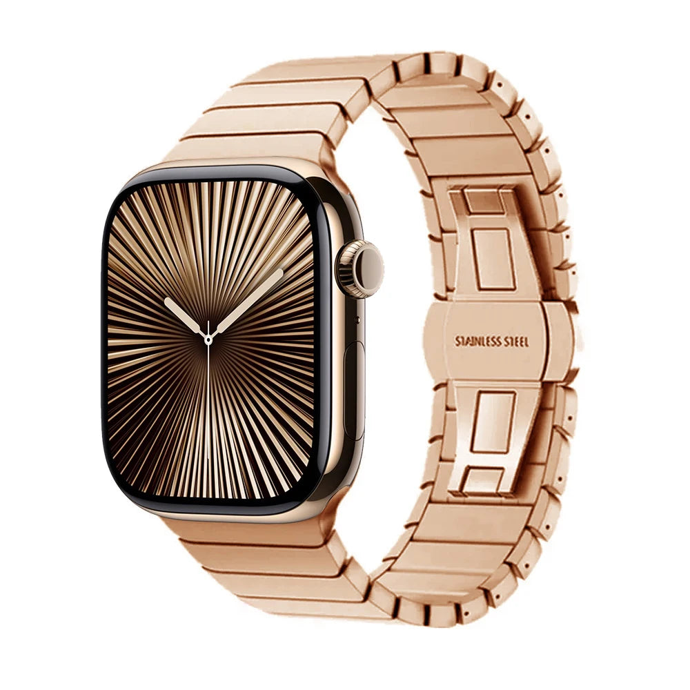 Metal Band For Apple Watch 46mm Strap Stainless Steel Watchband For Iwatch Series 11 10 Ultra 49mm 42/44/45/40mm Business Correa