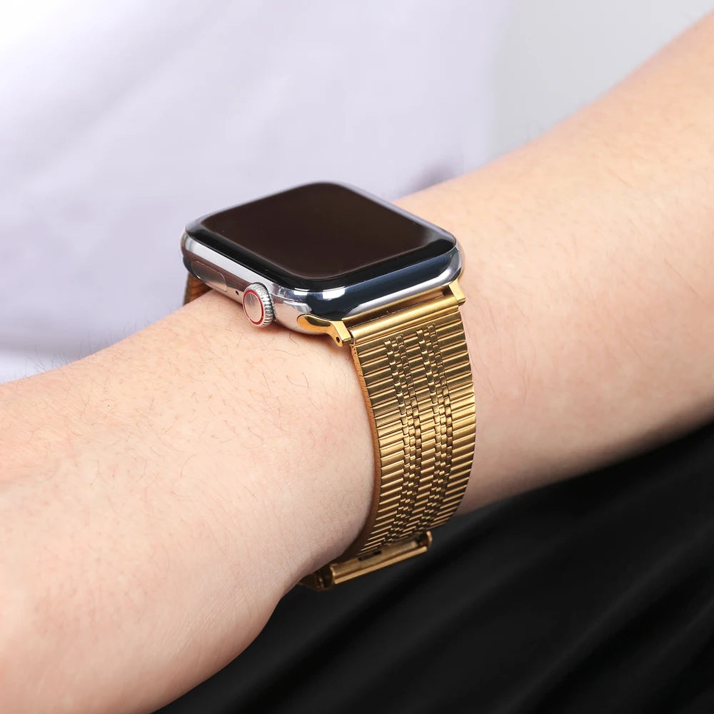 Metal Strap For Apple Watch Band 49mm 45mm 41mm 46mm 44mm Stainless Steel Correa Bracelet belt iwatch 42mm series 7 6 SE 8 Ultra