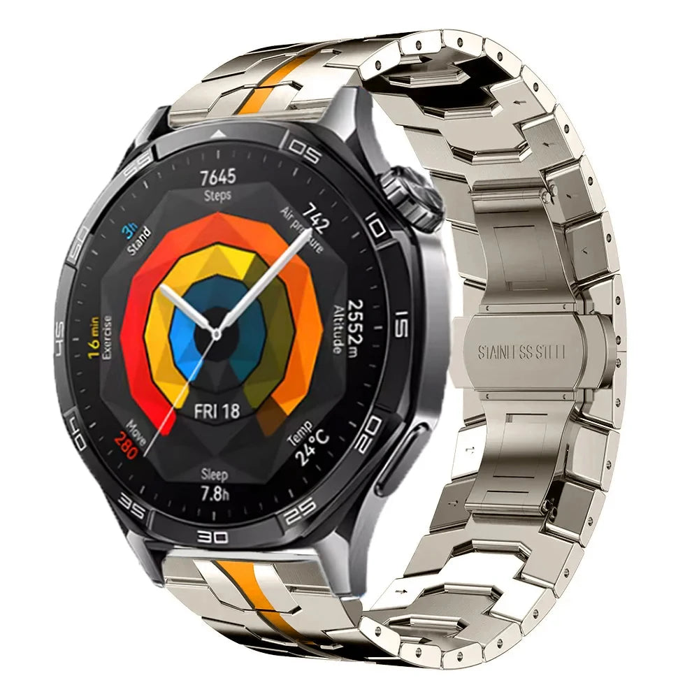 For Huawei Watch GT5 46mm Metal Strap Business Bracelet 22mm For Huawei Watch GT 46mm/GT2e/GT3 46mm Stainless Steel Watchband