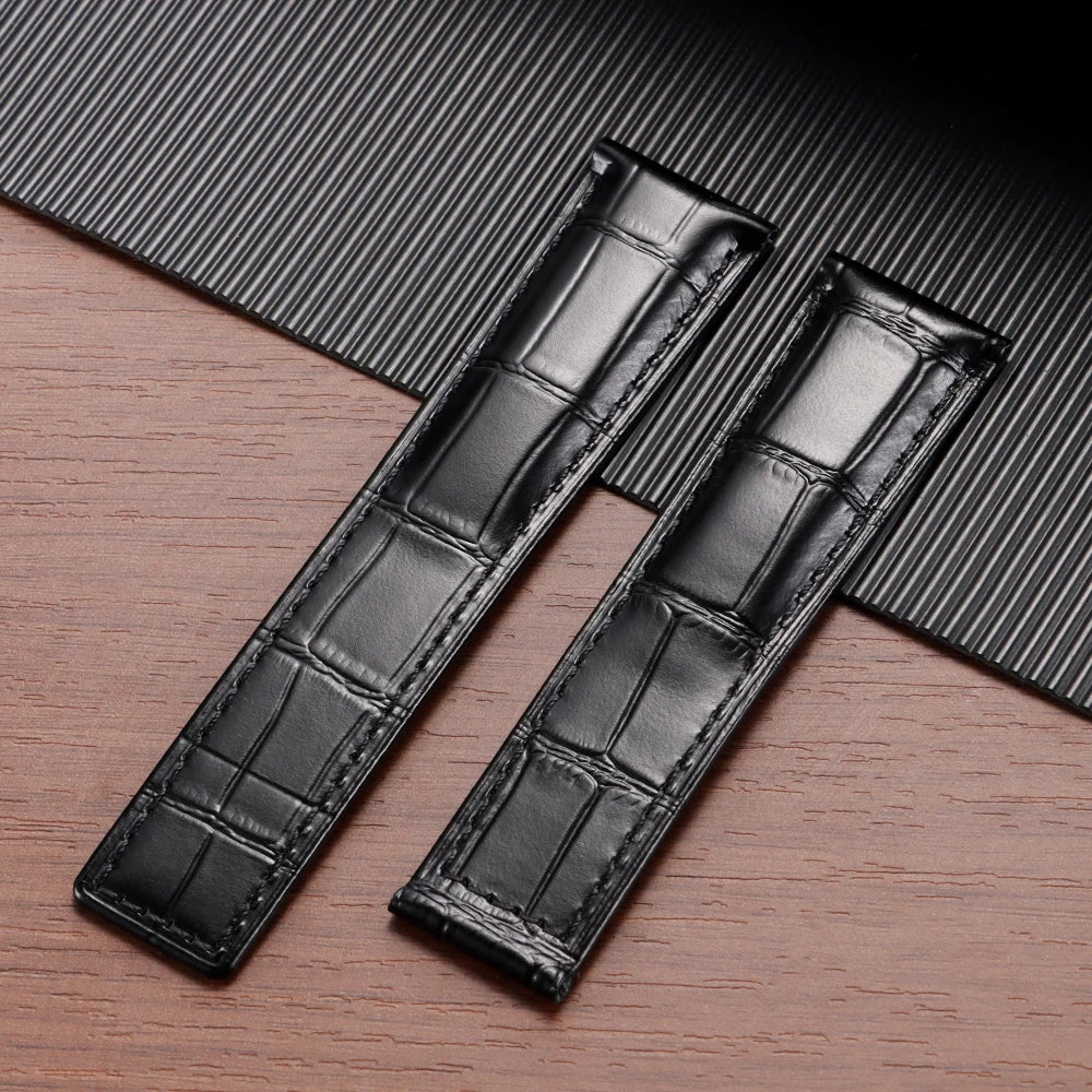 20mm 22mm 24mm Cowhide Watch Strap for Breitling Strap Waterproof Bracelet for Breitling Men Wristband Genuine Leather Watchband