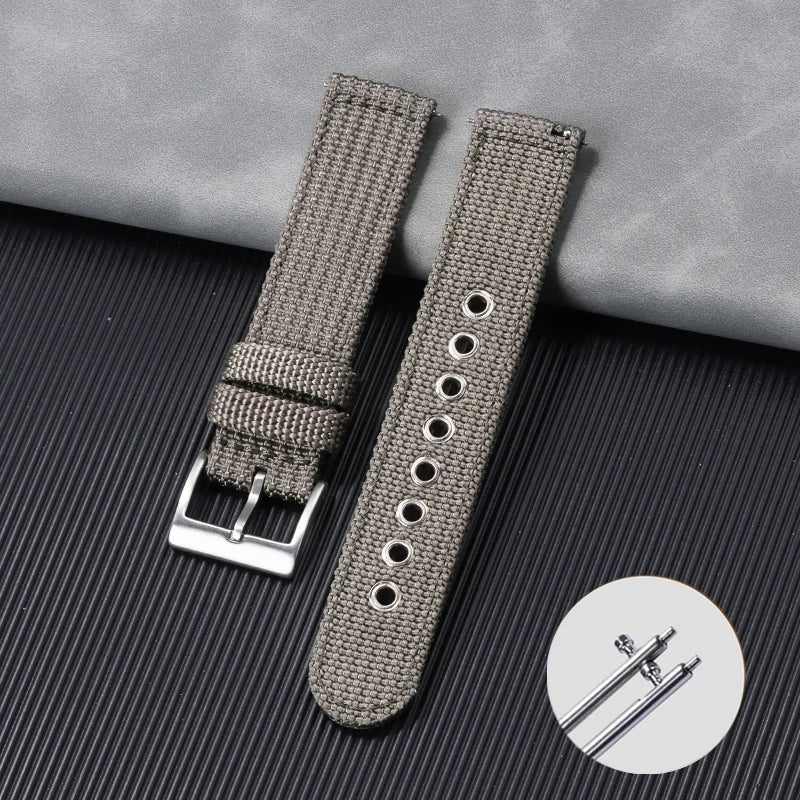 Quick Release Nylon Strap 20 22mm for Tudor for Omega Watch Band Woven Canvas Fabric Band for Seiko Men Military Sport Bracelet