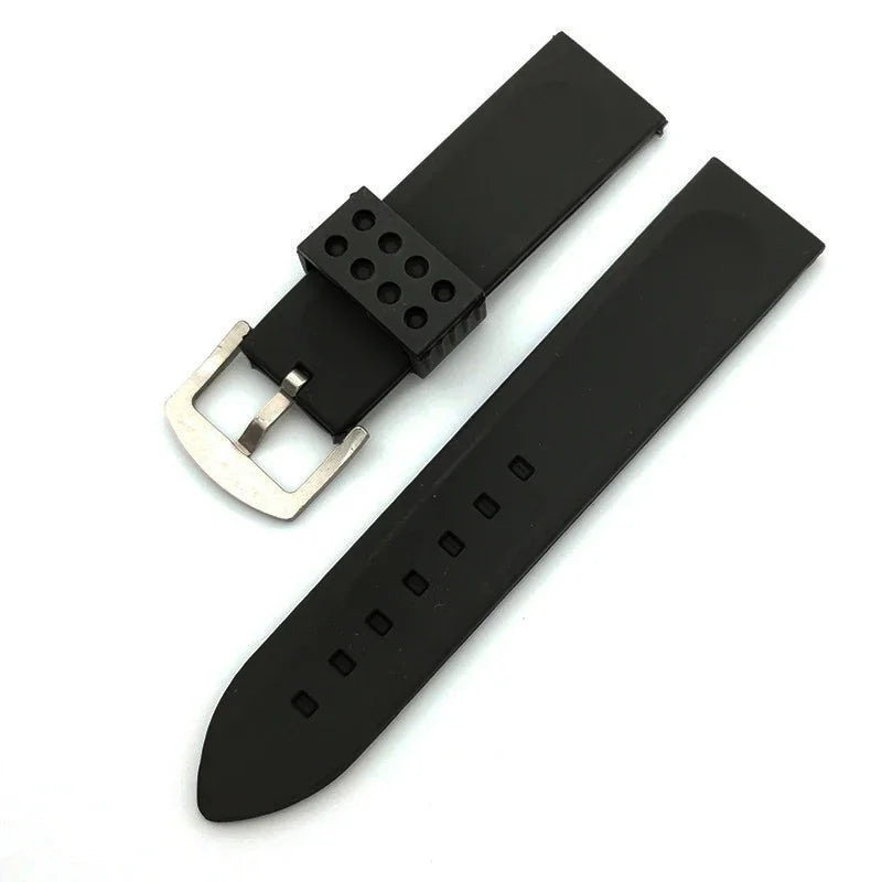 28mm 30mm Sport Watchband Big Width Soft Diving Waterproof Silicone Wristbelt Rubber Watch Strap 18 20mm 22mm 24mm 26mm Bracelet