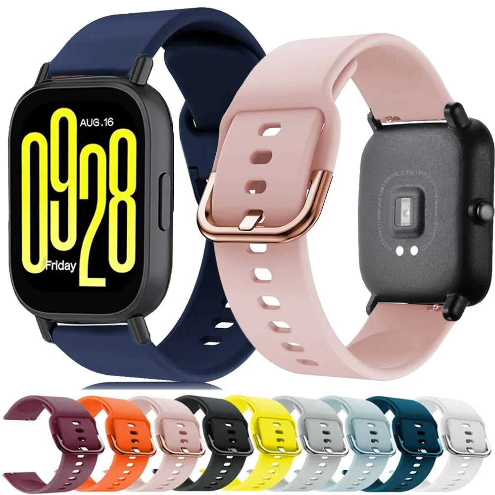 20mm 22mm Strap For Redmi Watch 5 Active Lite Silicone Band For Huawei GT5 46mm Xiaomi Watch S3 S2 46mm Sport Bracelet Wristband