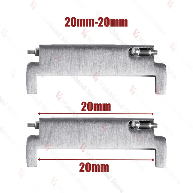 1 Pair Watch Strap Adapter 18mm To 20mm 22mm,20mm To 18/20/22mm,22mm To 22mm Quick Release Pins Connectors Watchband Accessories