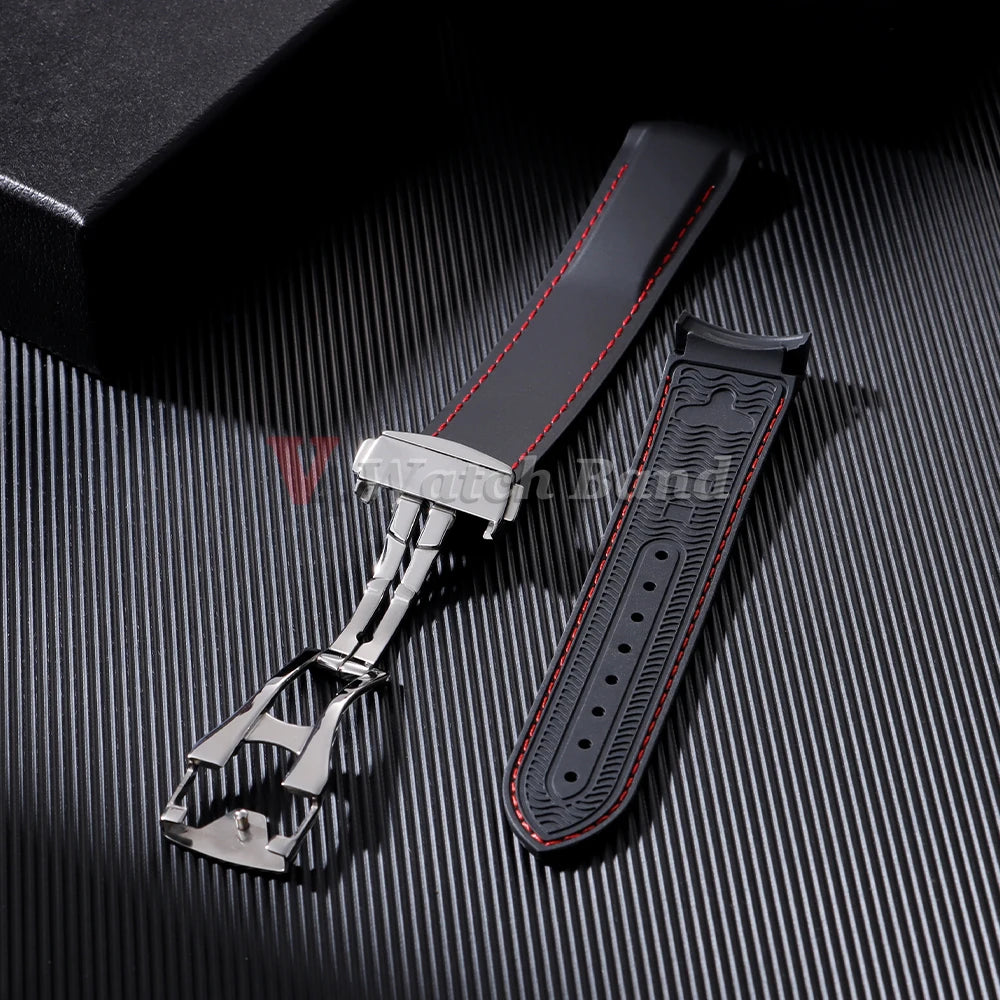 Rubber Strap for Omega Seamaster 20mm 22mm Rubber Silicone Universal Watch Band Waterproof Wrist Bracelet for Rolex for Tudor