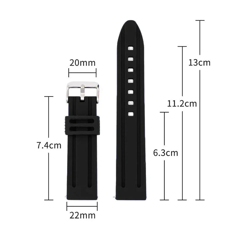 28mm 30mm Sport Watchband Big Width Soft Diving Waterproof Silicone Wristbelt Rubber Watch Strap 18 20mm 22mm 24mm 26mm Bracelet