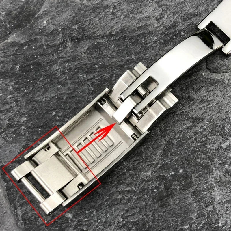 20mm Bracelet for Rolex Submariner DAYTONA GMT DEEPSEA Silicone Strap Diver Sport Waterproof  Rubber Watchband 9×9mm SlideBuckle