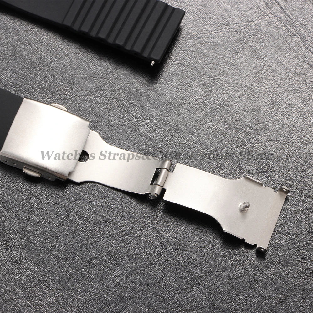 18mm 20mm 22mm 24mm Silicone Watch Strap for Rolex for Seiko Quick Release Bracelet Waterproof Rubber Strap Men Sport Wrist Band