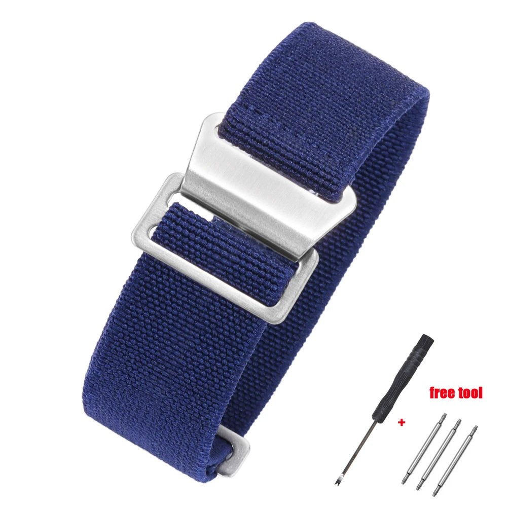 Elastic Nylon Band for Seiko for Rolex for Water Ghost for Tudor for Omega Watchband Sport Bracelet  20mm 22mm Parachute Strap