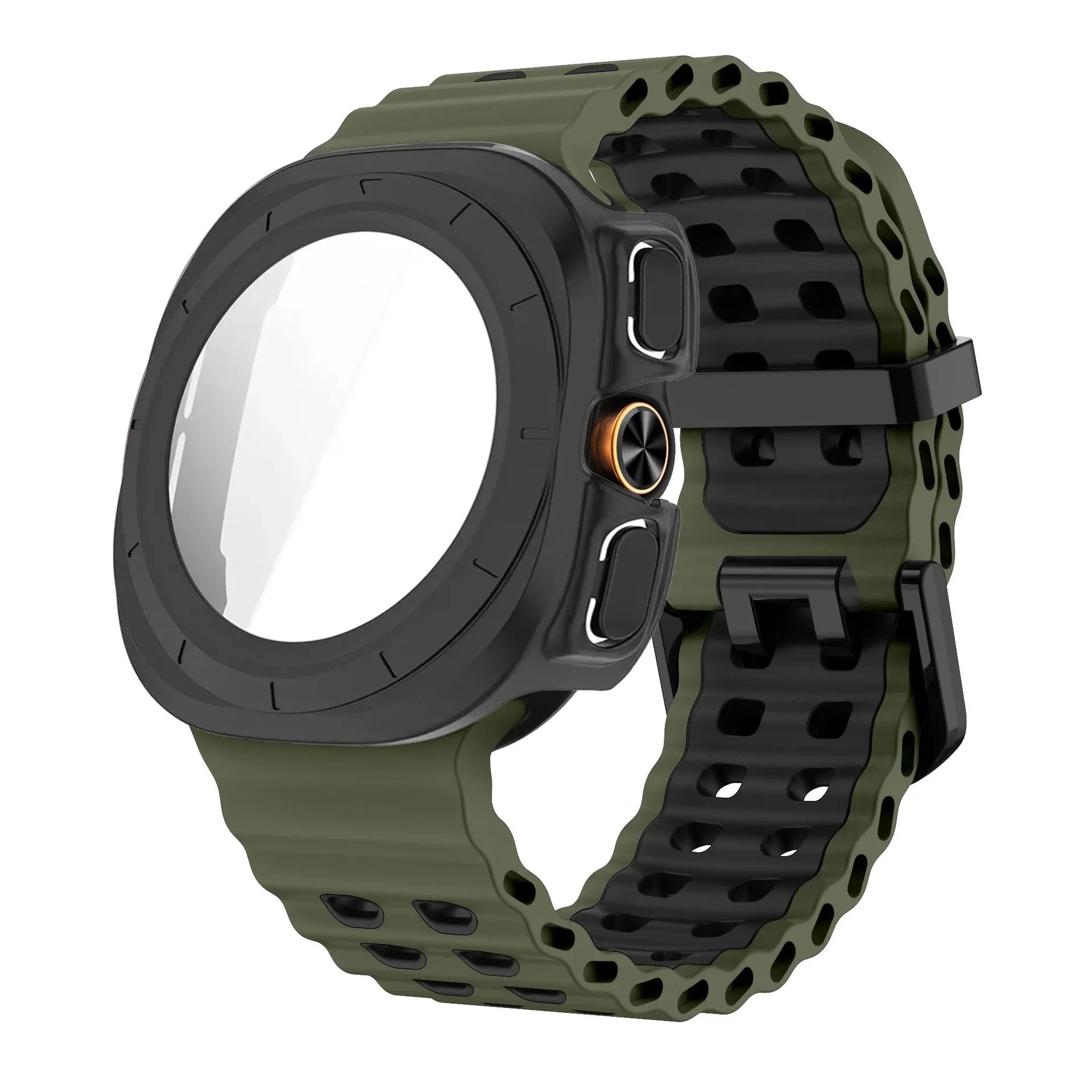 Screen Protector Case For Samsung Galaxy Watch Ultra 47mm PC Cover Ocean Strap For Galaxy Watch Ultra1 2 47mm 2025 Bracelet Band