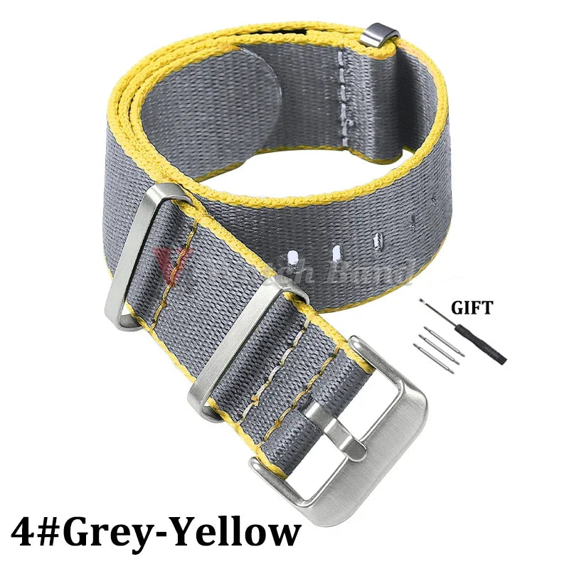 Nylon Strap for Omega Seamaster 007 20mm 22mm Soft Nylon Bracelet for Seiko Wristband Military Watchband for Samsung Watch 3/4/5