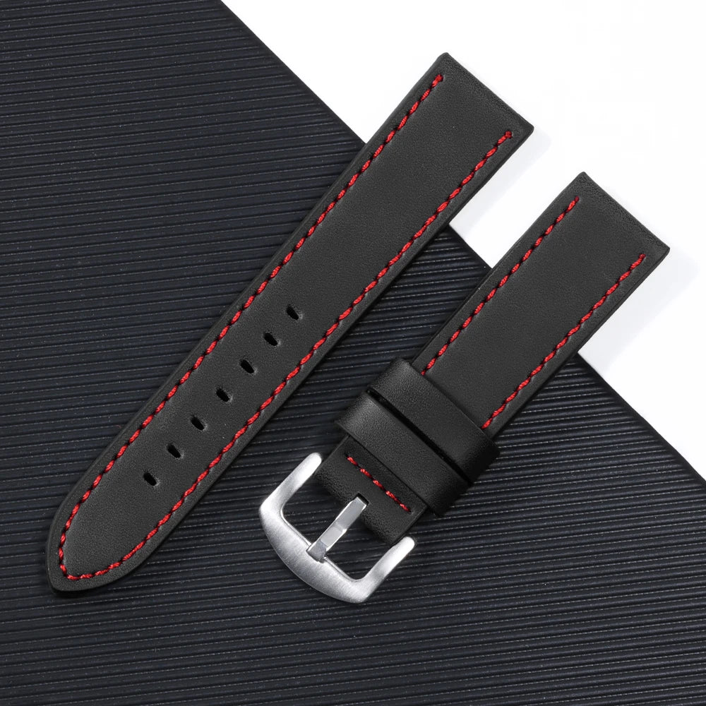 Genuine Leather Watchband for Rolex Wrist for Omega 18mm 20mm 22mm 24mm Universal Fashion Vintage Watch Band Strap