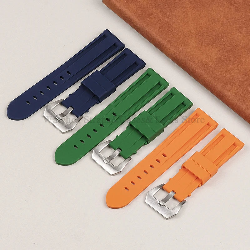 Camouflage Rubber Strap For Panerai Band 20mm 22mm 24mm 26mm Silicone MenSport Waterproof Wristband For Omega Universal Bracelet