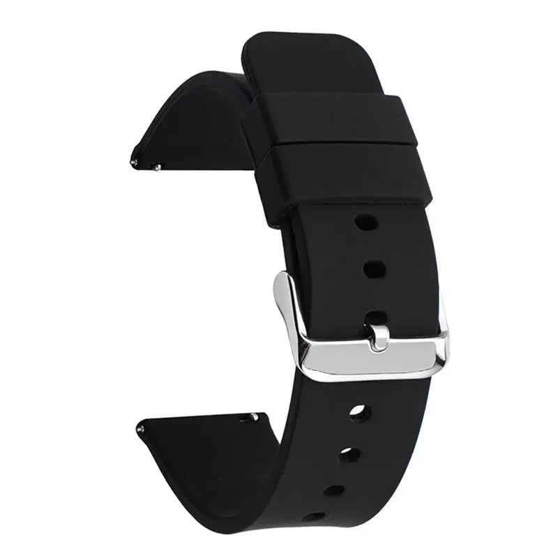 Silicone Band for Samsung Galaxy Quick Release for Huawei Universal Watch Straps 20mm 22mm 14mm 16mm 18mm Women&Men Accessories
