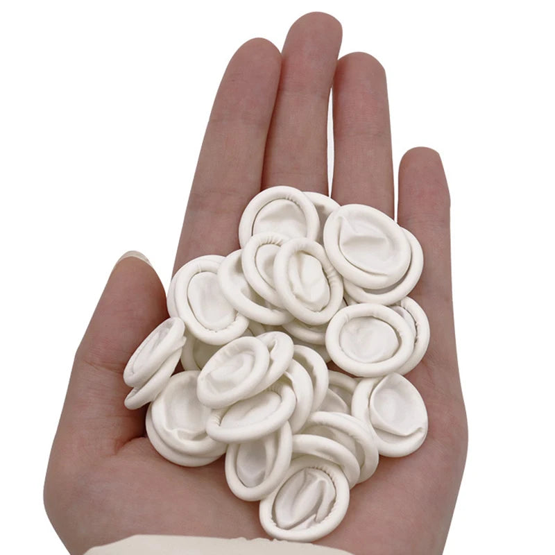 100pcs Sterile Disposable Powder  Industrial Electronic Latex Fingertips Protector Gloves Watch Repair Tool for Watchmaker Kit