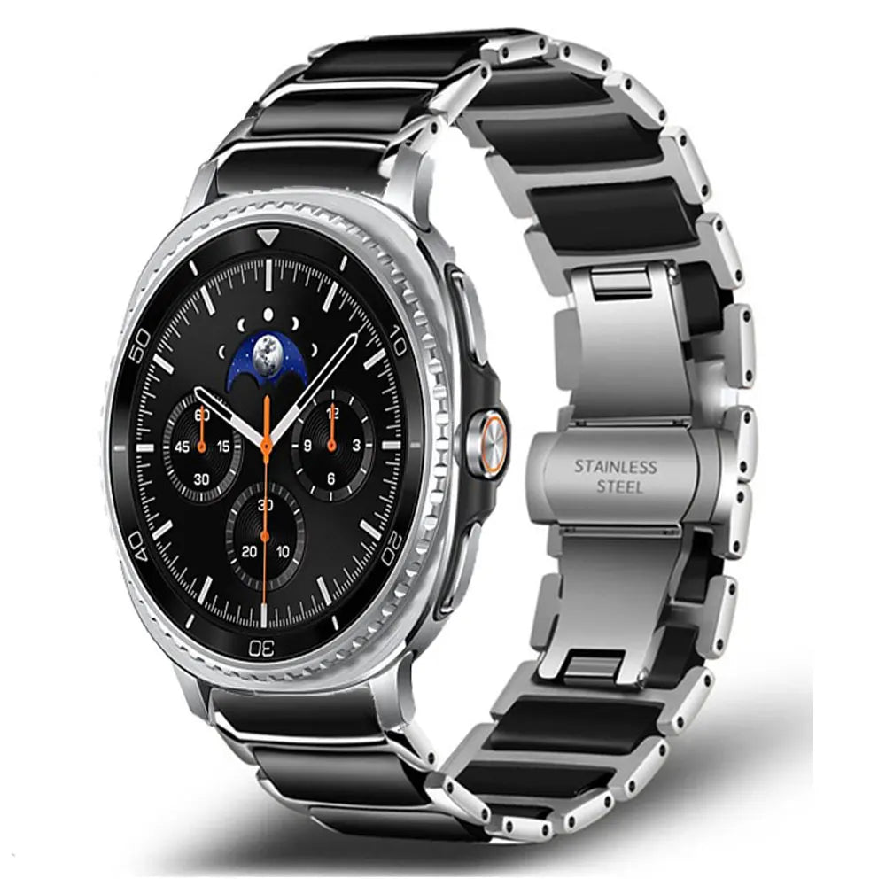 Luxury Bracelet For Samsung Watch 8 40 44mm 8Classic 46mm Band Ceramic Strap For Galaxy Watch Ultra 2 47mm Watch Accessories