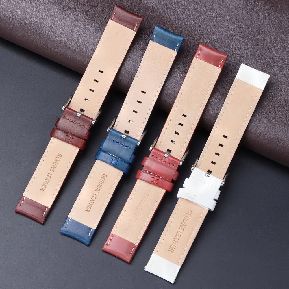 Universal Leather Strap for DW Daniel Wellington Watch Band 17mm 18mm 20mm 22mm Meninos Assistem Genuine Leather Watchband