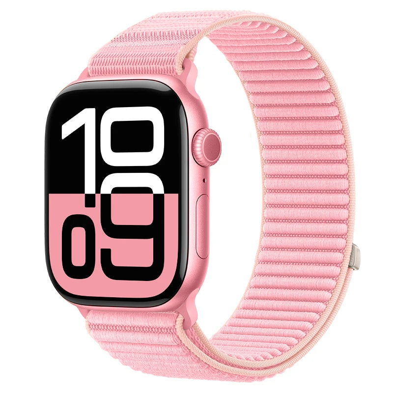 Sport Band For Apple Watch 11 10 42mm 46mm Ultra 3 49mm Nylon Loop Strap For Iwatch SE 3 40 44mm 9 2 8 7 38/41mm 45mm Watchand