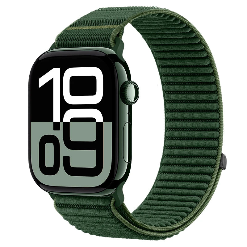 Sport Band For Apple Watch 11 10 42mm 46mm Ultra 3 49mm Nylon Loop Strap For Iwatch SE 3 40 44mm 9 2 8 7 38/41mm 45mm Watchand