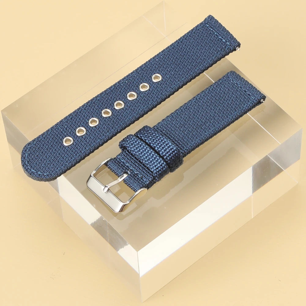 18mm 20mm 22mm 24mm Nylon Watch Strap for Seiko Band Military Sport Comfortable Wristband for Omega Bracelet