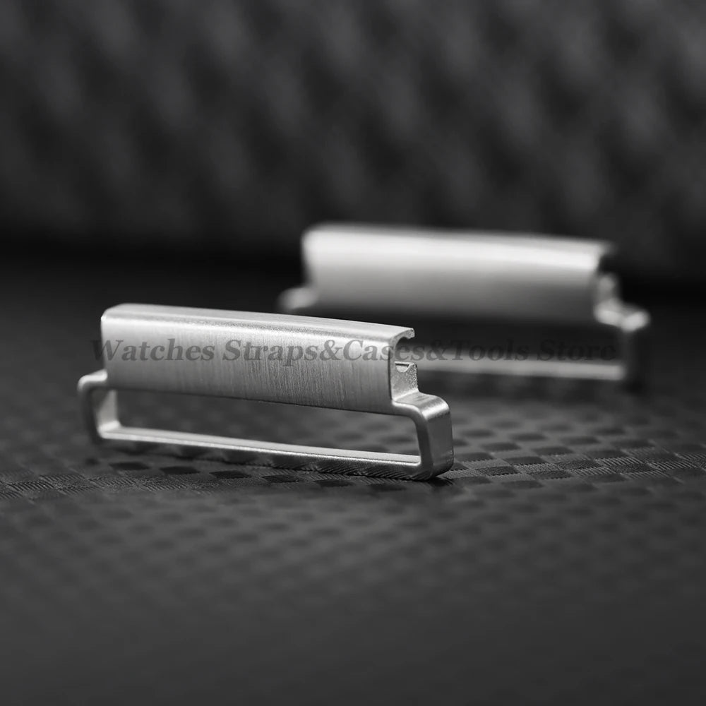1 Pair Stainless Steel Watch Connector 20mm to 22mm 22mm to 24mm Quick Release Metal Adapter for Nylon Strap Watch Accessories