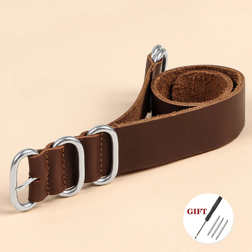 Soft Genuine Leather Bracelet for Omega Seamaster 007 Strap 18mm 20mm 22mm Watchband for Seiko for Rolex for Huawei WatchGT2/GT3