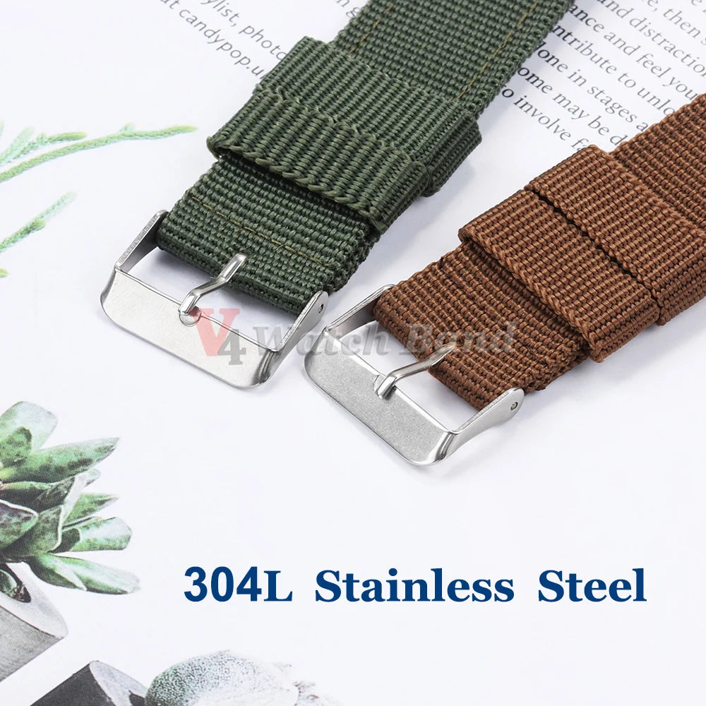 16/18/20/22/24mm Nylon Watch Band for Seiko Army Military Canvas Woven Nylon Strap for Huawei Wristband Men's Sport Watch Bands