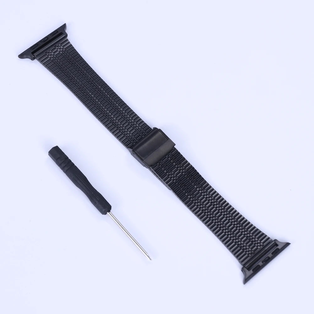 For Apple Watch 10 46mm Strap Stainless Steel Wristband Accessories Correa For Iwatch 10 9 8 Ultra 49mm 42/44/38mm Metal Band