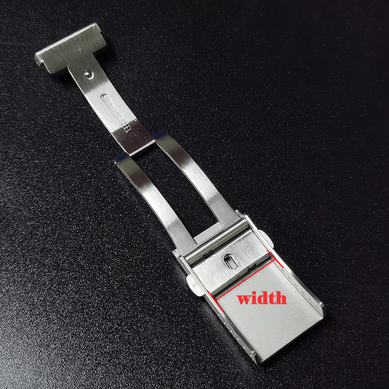 Extended Watch Buckle for Seiko Luxury Folding Safety Milled Clasp Replacement Watch Band Stainless Steel Clasp18mm 20mm 22mm