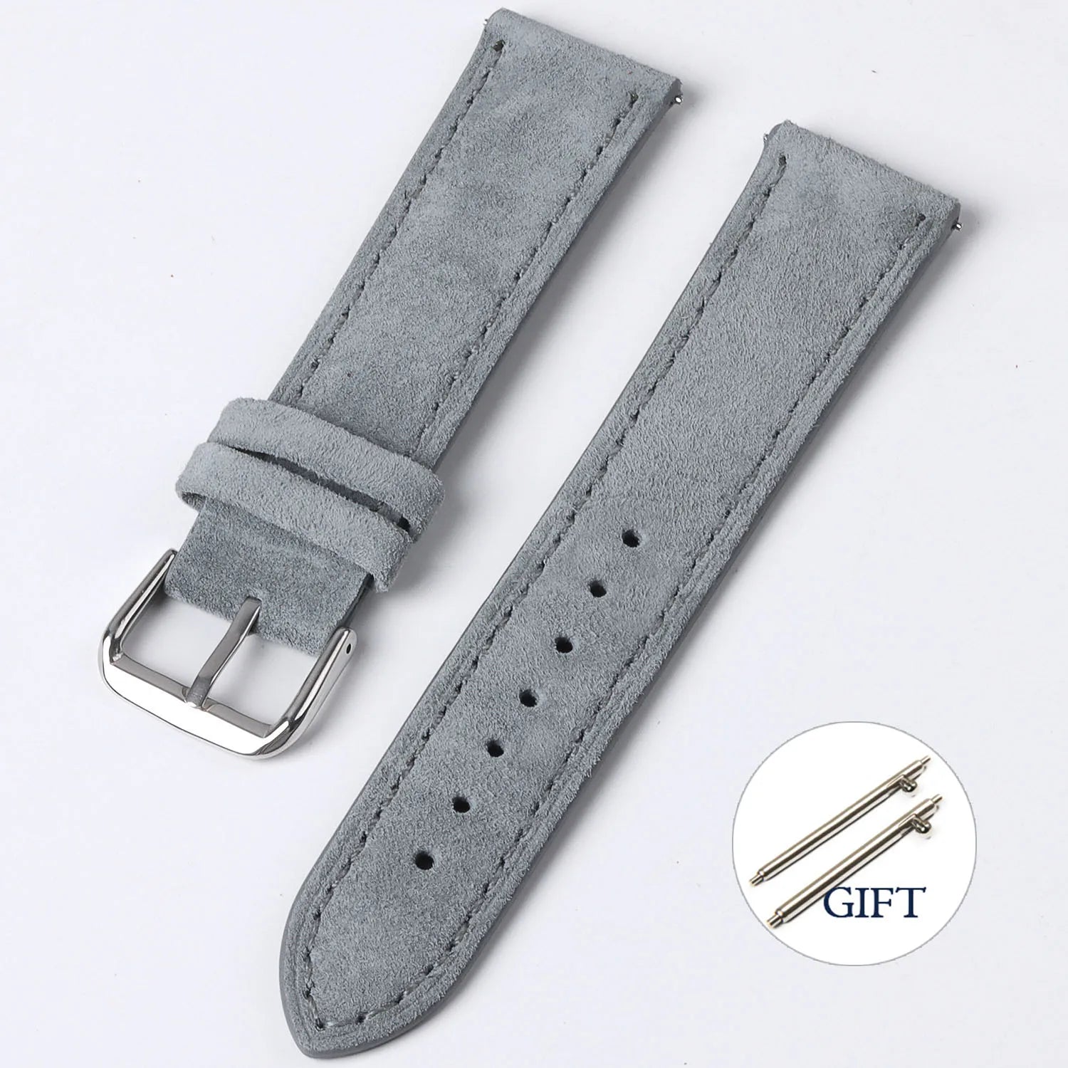 Vintage Suede Strap for Seiko Cowhide Leather Watch Band for Omega for Rolex  Stitching Bracelet Sport Quick Release Replacement