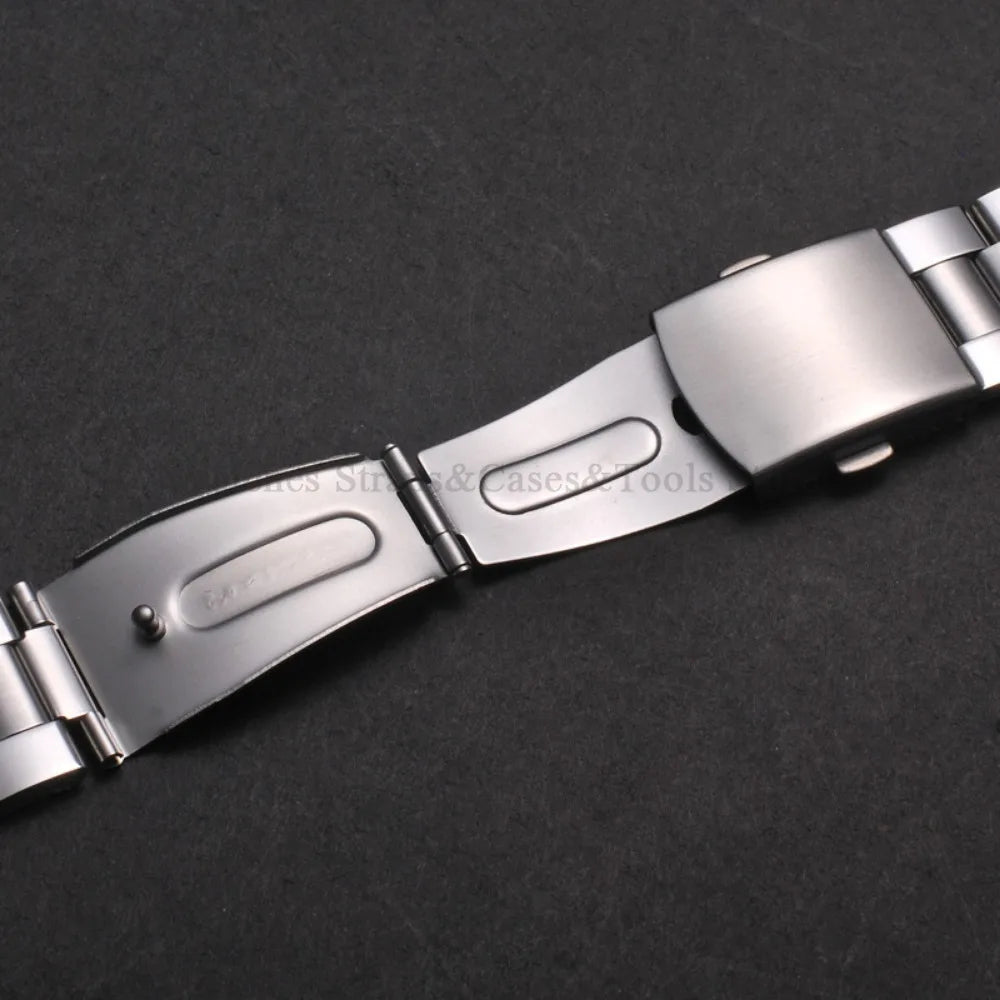 Stainless Steel Watch Strap Folding Buckle Silver Gold Women Men Bracelet 18mm 20mm 22mm for Huawei Watch Gt3/Gt4 46mm Wristband