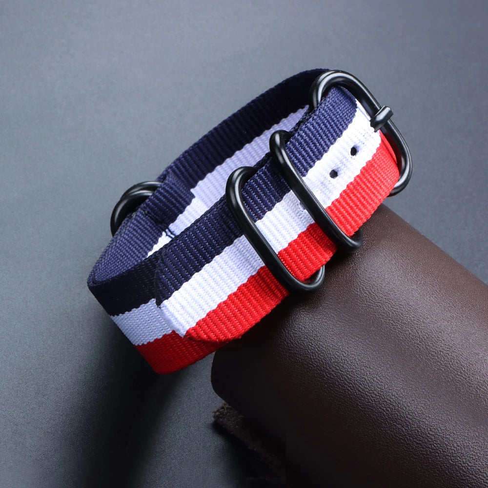 18mm 20mm 22mm Strap for Seiko High Quality Nylon Watch Band Army Sport Bracelet Replacement for Omega Military Casual Watchband