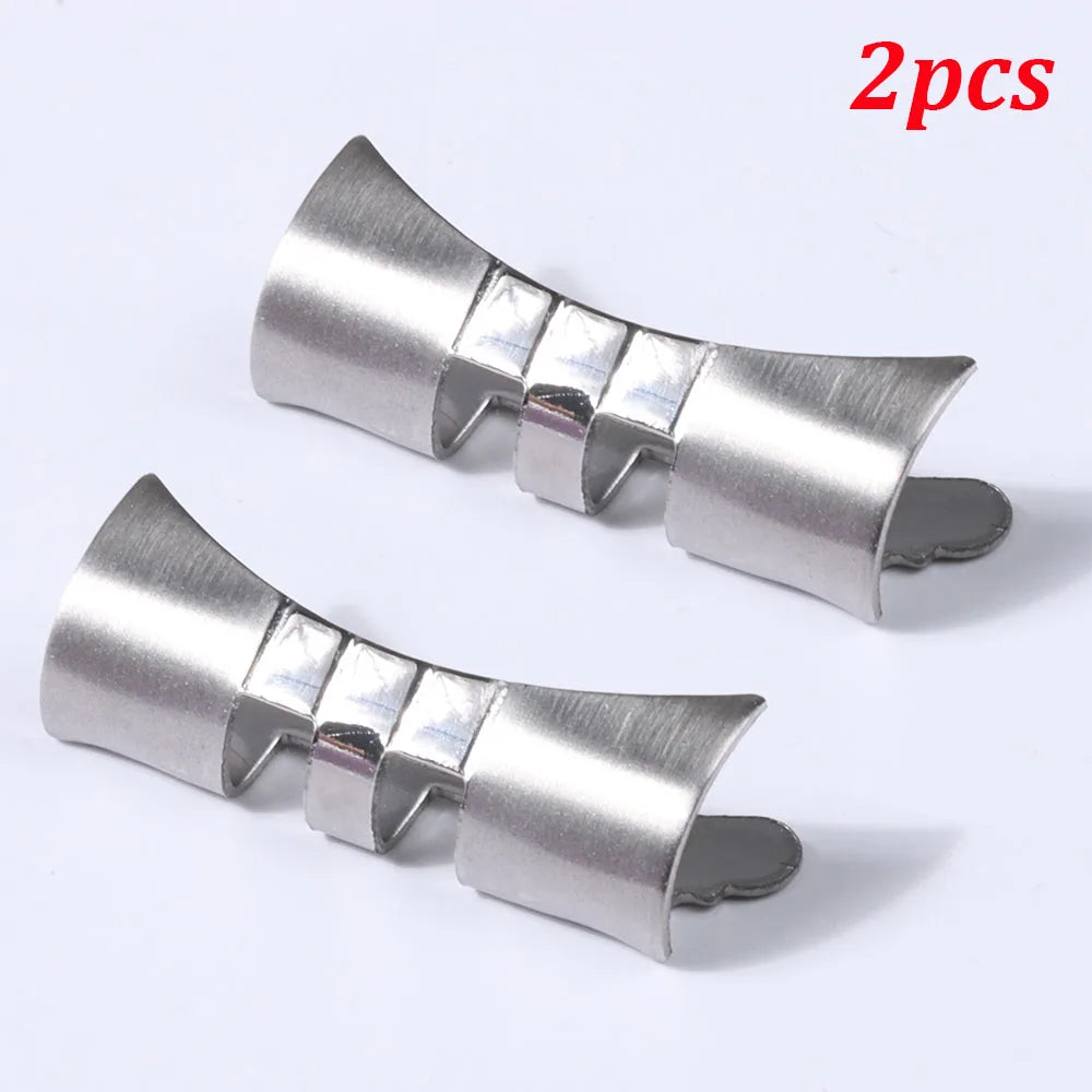 2pcs Stainless Steel Curved End for Seiko SKX009 SKX007 Watch Strap Connector 18mm 19mm 20mm 21mm 22mm Metal Band Connector