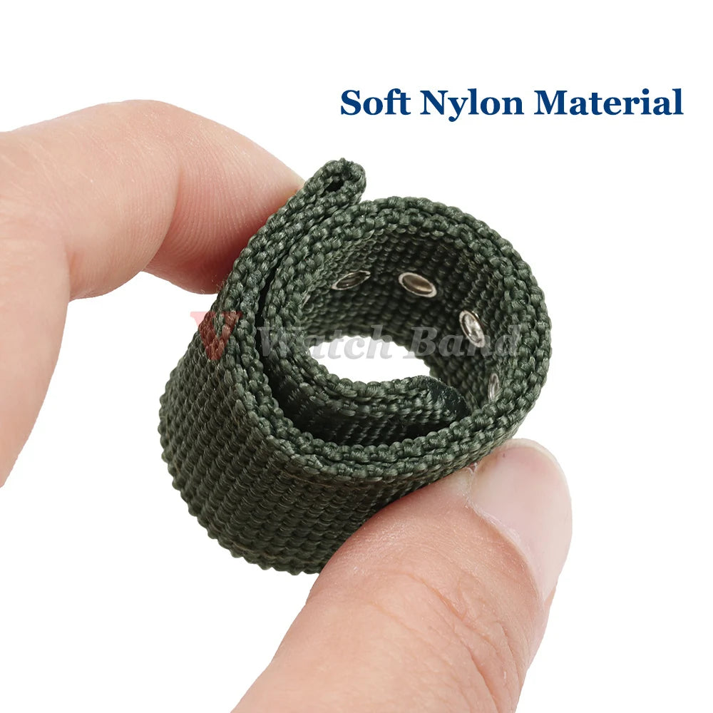 16/18/20/22/24mm Nylon Watch Band for Seiko Army Military Canvas Woven Nylon Strap for Huawei Wristband Men's Sport Watch Bands