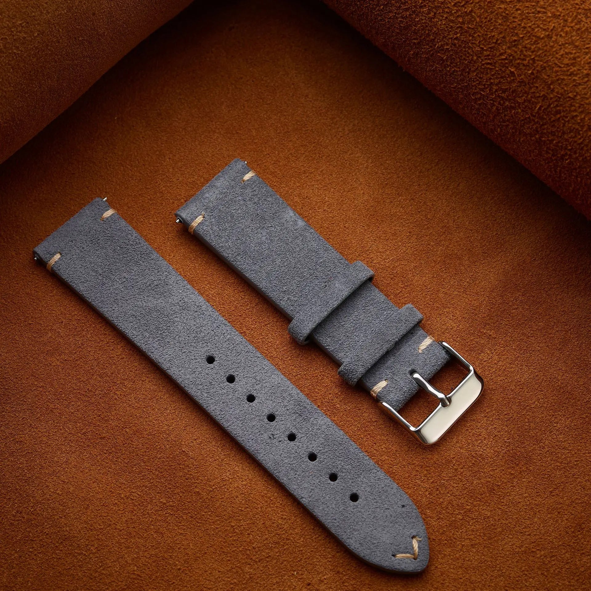 19mm 21mm 20mm 22mm 14mm 16mm 18mm Watch Band Calfskin Wristband Quick Release Soft Suede Strap Bracelets Women&Men Accessories