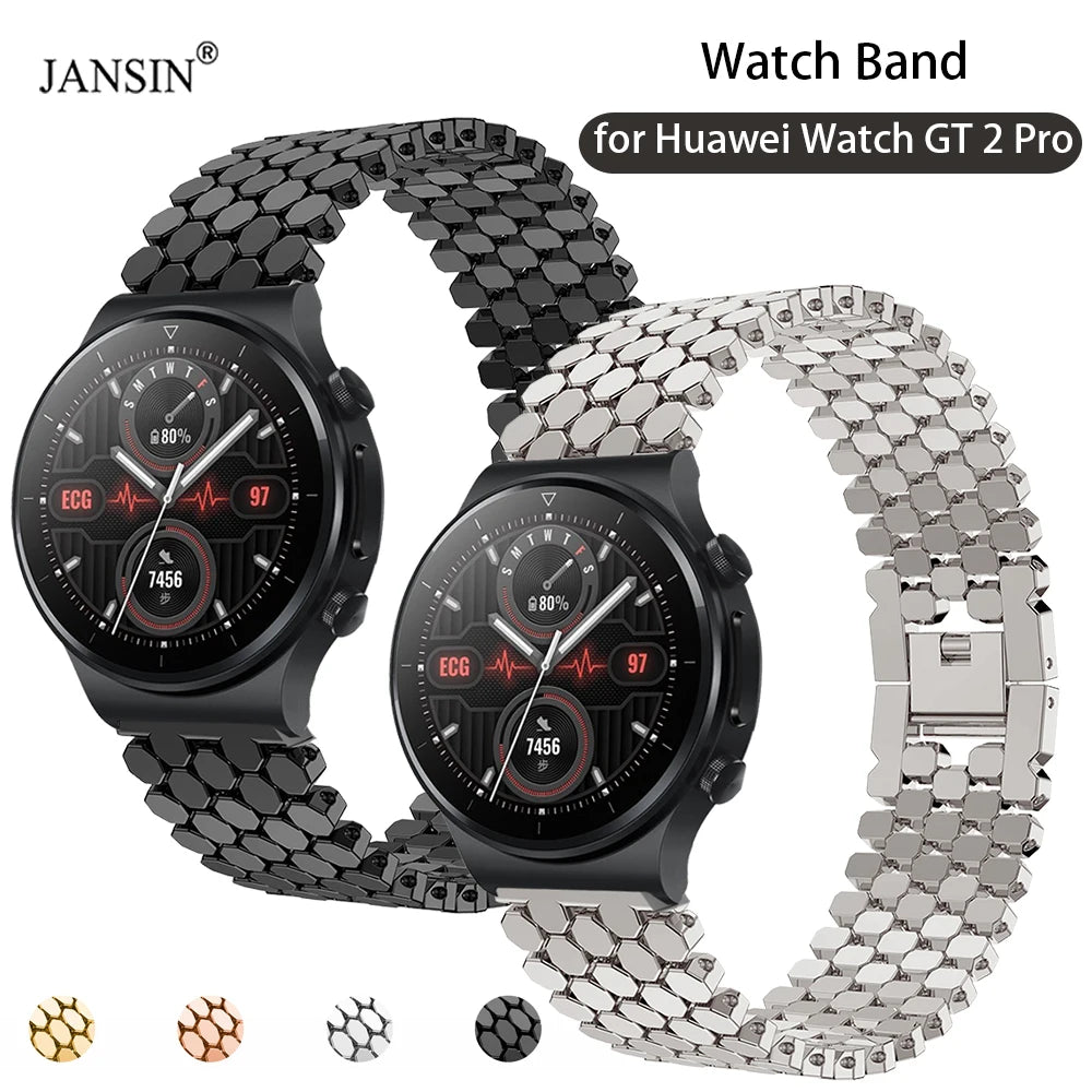 WatchBand for Huawei Watch GT 2 Pro Bracelet Alloy Sport Replacement Band for Huawei Watch GT 2 Pro 46mm Correa Accessories