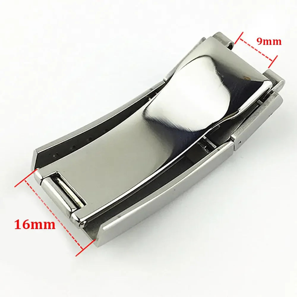 Wacthband Backle 9*16mm for Rolex Submariner Blackwater Ghost Ghost King Buckle Daytona Combination Lock Strap Steel Strap Clasp