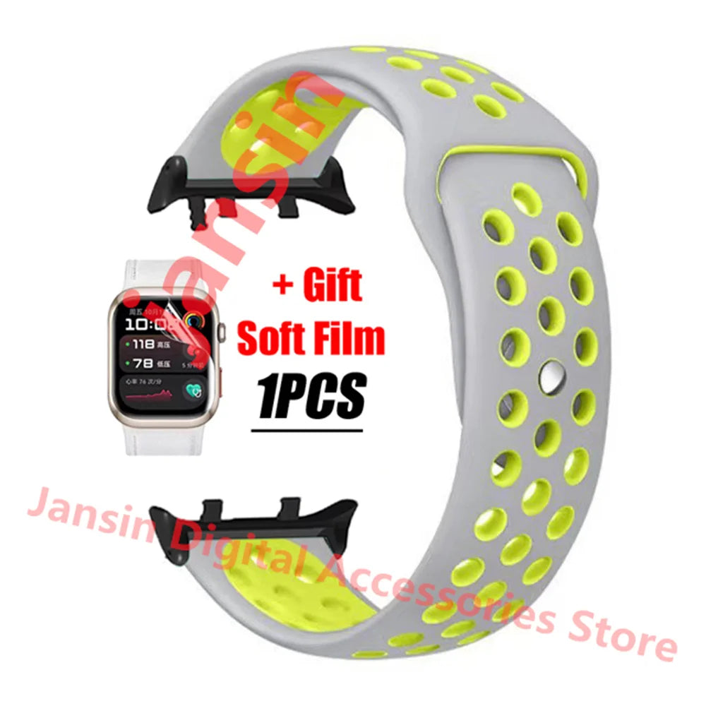 For Huawei Watch D2 Correa Silicone Bracelet Screen Protector Accessories Band For Huawei Watch D2 Replaceable Sport Strap