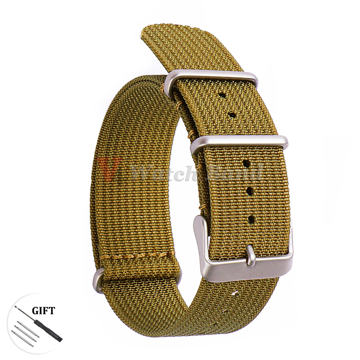 20mm 22mm Nylon Watchband for Seiko Military Braid Ribbed Men Sport Bracelet for Huawei Gt2/3 Strap for Samsung Galaxy Watch 3/4