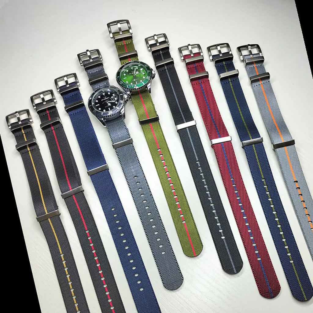 High Density Nylon Watch Band for Omega Bracelet for Huami Amazfit GTS for Seiko for Tudor Military Strap for Samsung Galaxy