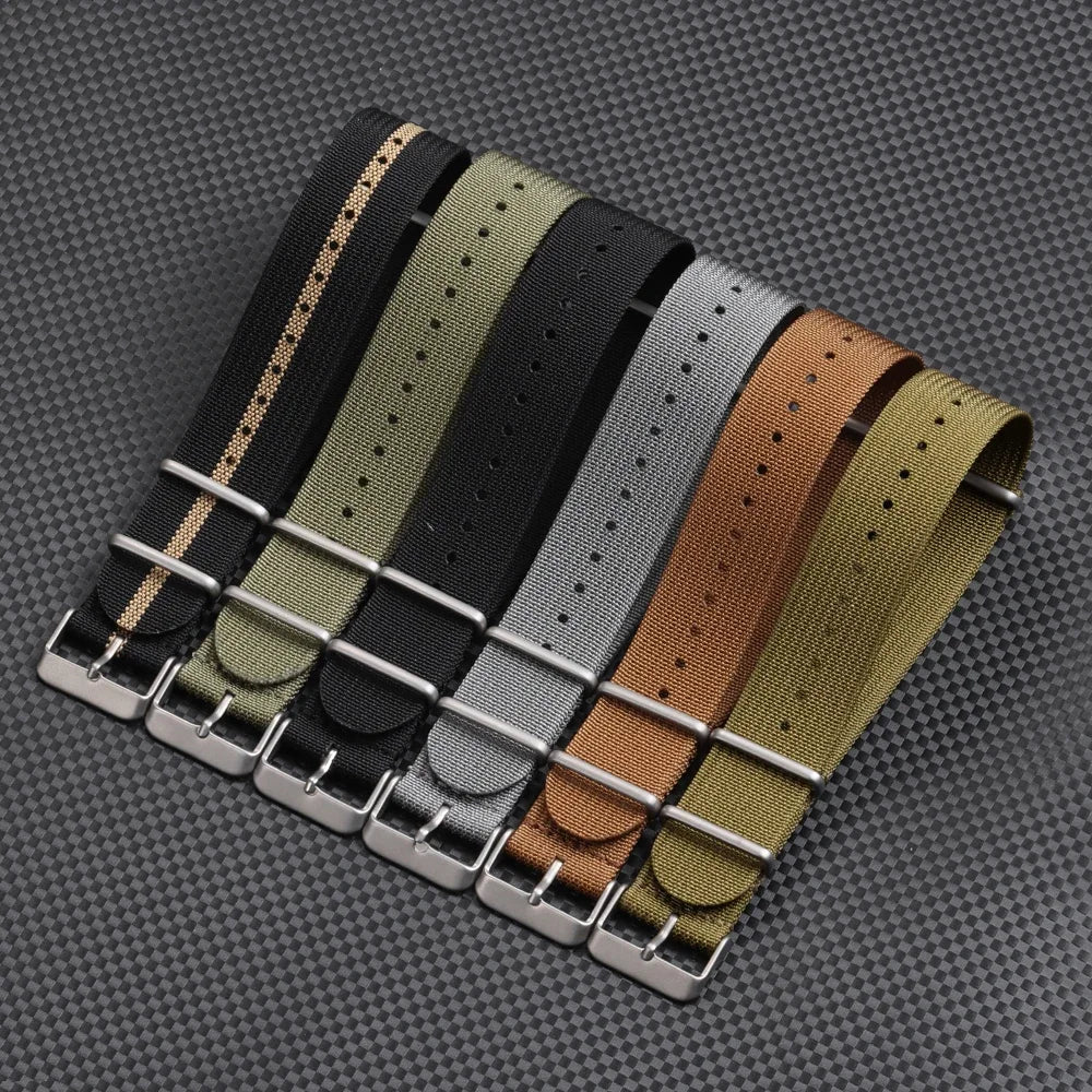 High Quality Ribbed Nylon Bands for Omega 20mm 22mm 18mm Strap for Seiko Military Casual Watchband Army Sport Bracelet Replace